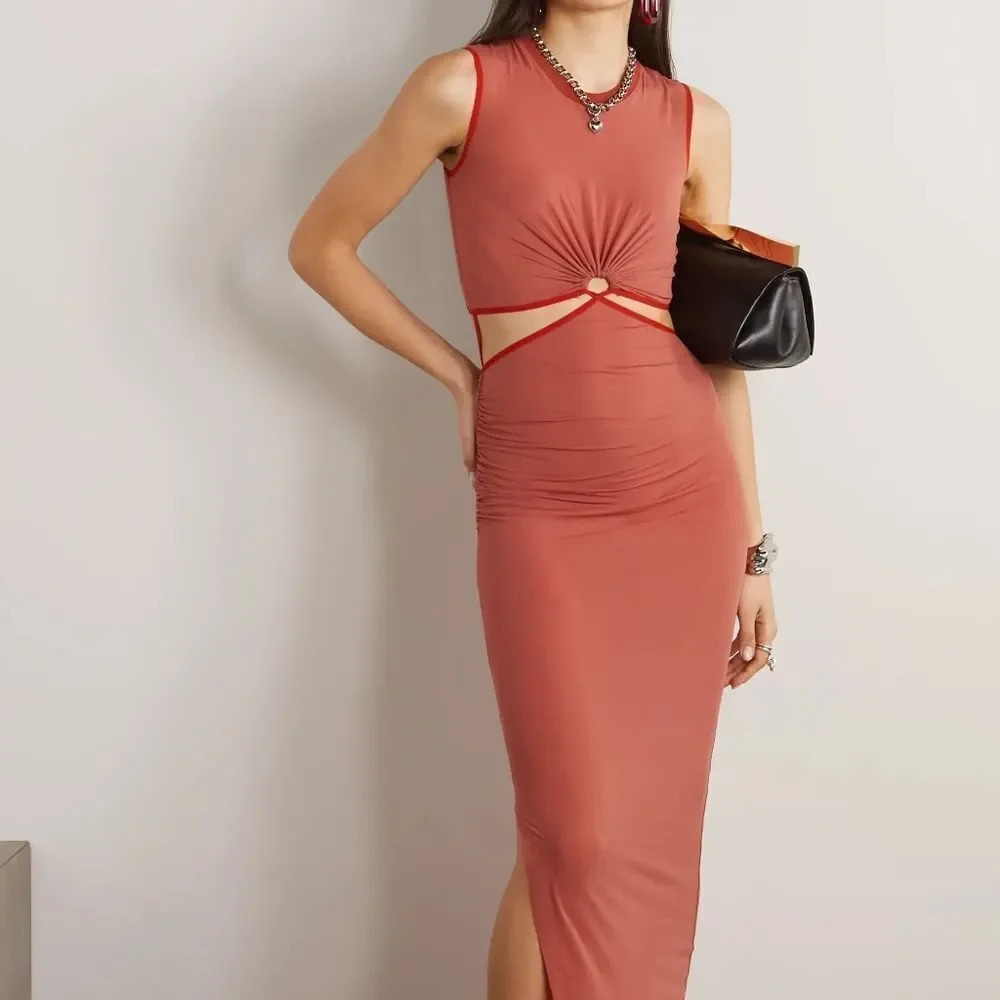 NEW Nensi Dojaka RUNWAY Cut-Out Maxi Dress - size XS